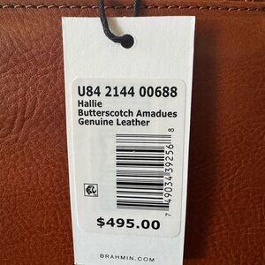 Brahmin Textured Brown Leather Bag